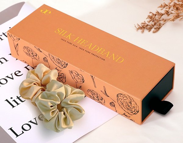 Box for Mulberry Silk Scrunchie / Silk Headband / Sleep Cap