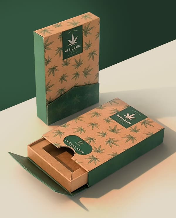 Cannabis Packaging - Eco-Friendly Kraft with UV Printing