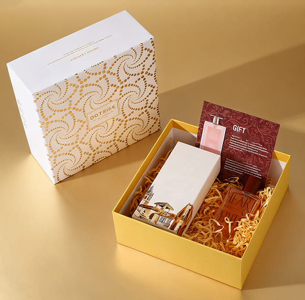 Gold Embossed Luxury Gift Boxes - Custom Packaging from Vietnam