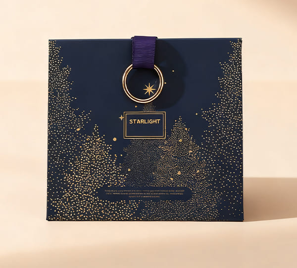 Wholesale Starry Night Collection: Premium Navy Boxes Featuring 3D Micro-Dot Embossing