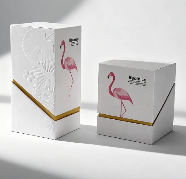Luxury Embossed Cosmetic & Perfume Packaging Boxes | Custom 3D-Texture Rigid Box Solutions