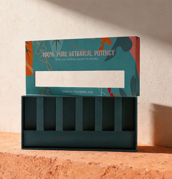 Custom Essential Oil Gift Box with Window for Multi-Bottle Set